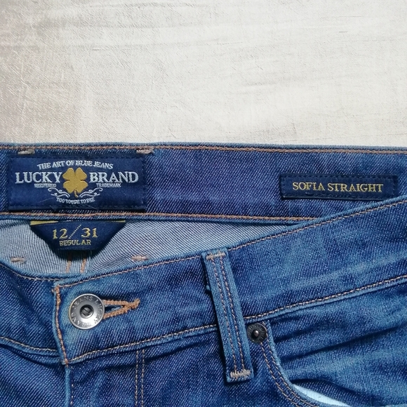 Lucky Brand Sofia Straight Jeans size 12/ 31 - Picture 4 of 11